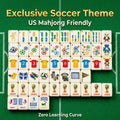 Bespoke Artisan Soccer Theme American Mahjong Set Luxury Acrylic 160 Tiles World Cup Collection Mahjong for Players