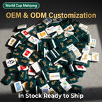Bespoke Artisan Soccer Theme American Mahjong Set Luxury Acrylic 160 Tiles World Cup Collection Mahjong for Players
