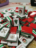 American Mahjong Christmas Theme Playing Cards, Festive Design Mahjong Tiles, Perfect for Holiday Games and Gatherings