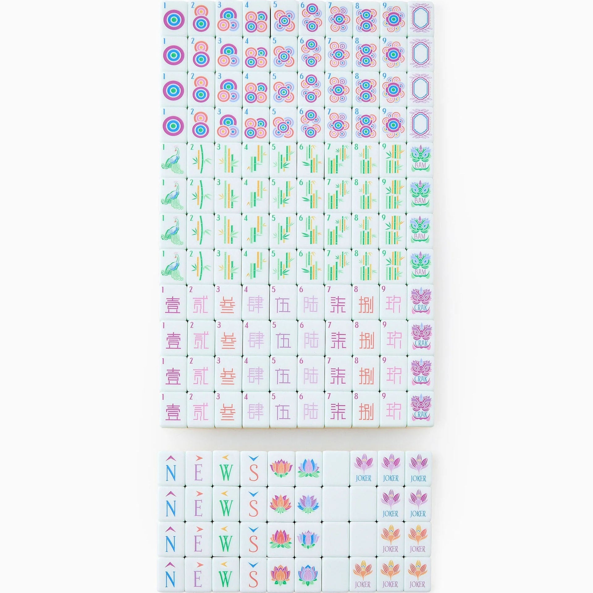 Pastel Garden American Mahjong Set