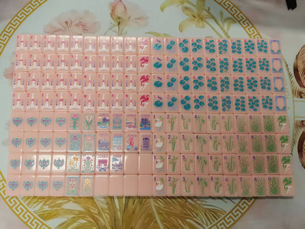 High-Quality Luxury Modern Professional Single-Layer American Mahjong Tiles, Custom Art Design, Ideal for Entertainment